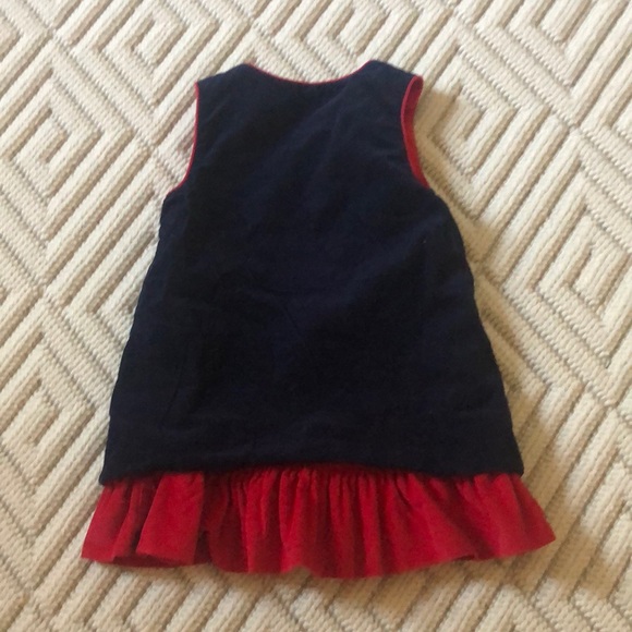 F. Eiseman Navy/Red Corduroy Reversible Dress - Picture 2 of 5
